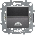 Светорегулятор нажимной 400Вт для л/н и эл.трансф-ов, цвет Антрацит, ABB ZENIT